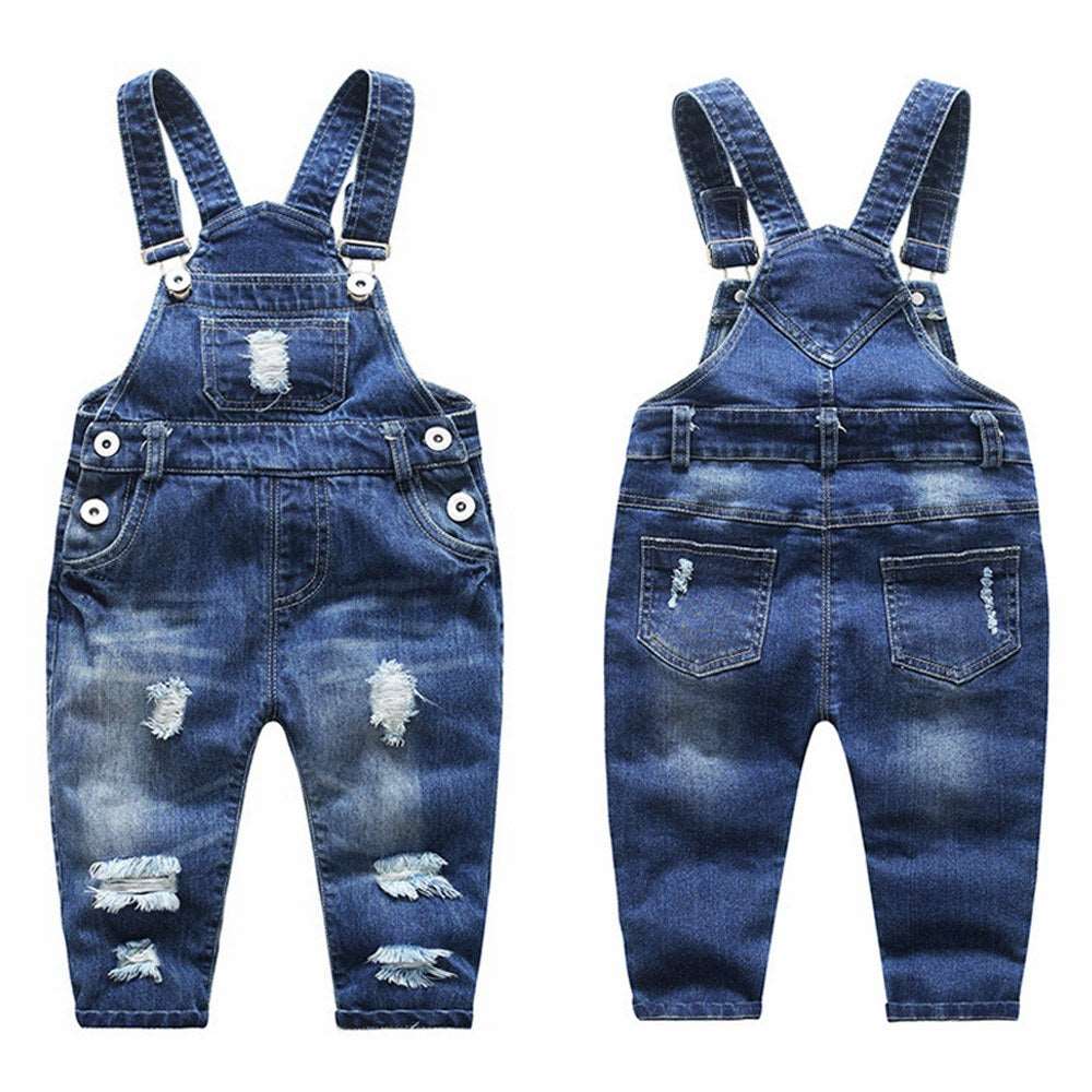 1-5T Kids Jeans Baby Rompers Spring Boys Girls Overalls Bebe Jumpsuit Pants Toddler