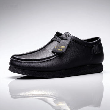 l Shoes High End Formal Lace-up Fashion Trend Soft Bottom Business Office Waterproof Lightweight Genuine