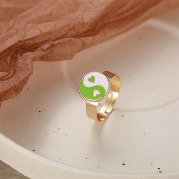 Flower Resin Rings for Women Color Butterfly Personality Contrast Opening Adjustable Finger Jewelry Gift Acrylic 2021 New Trendy