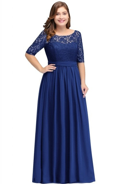 24Hours Ship New Arrivals Long Evening Dresses Chiffon Mother of the Bride Dresses with Formal Party Dress Robe De Soiree