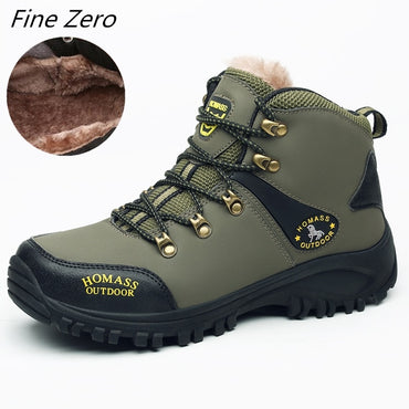 Winter Men Boots Men Winter Snow Boots Waterproof Men Super Warm Snow Boots Lace Up Men Ankle Boots Outdoor Autumn Sneaker Shoes