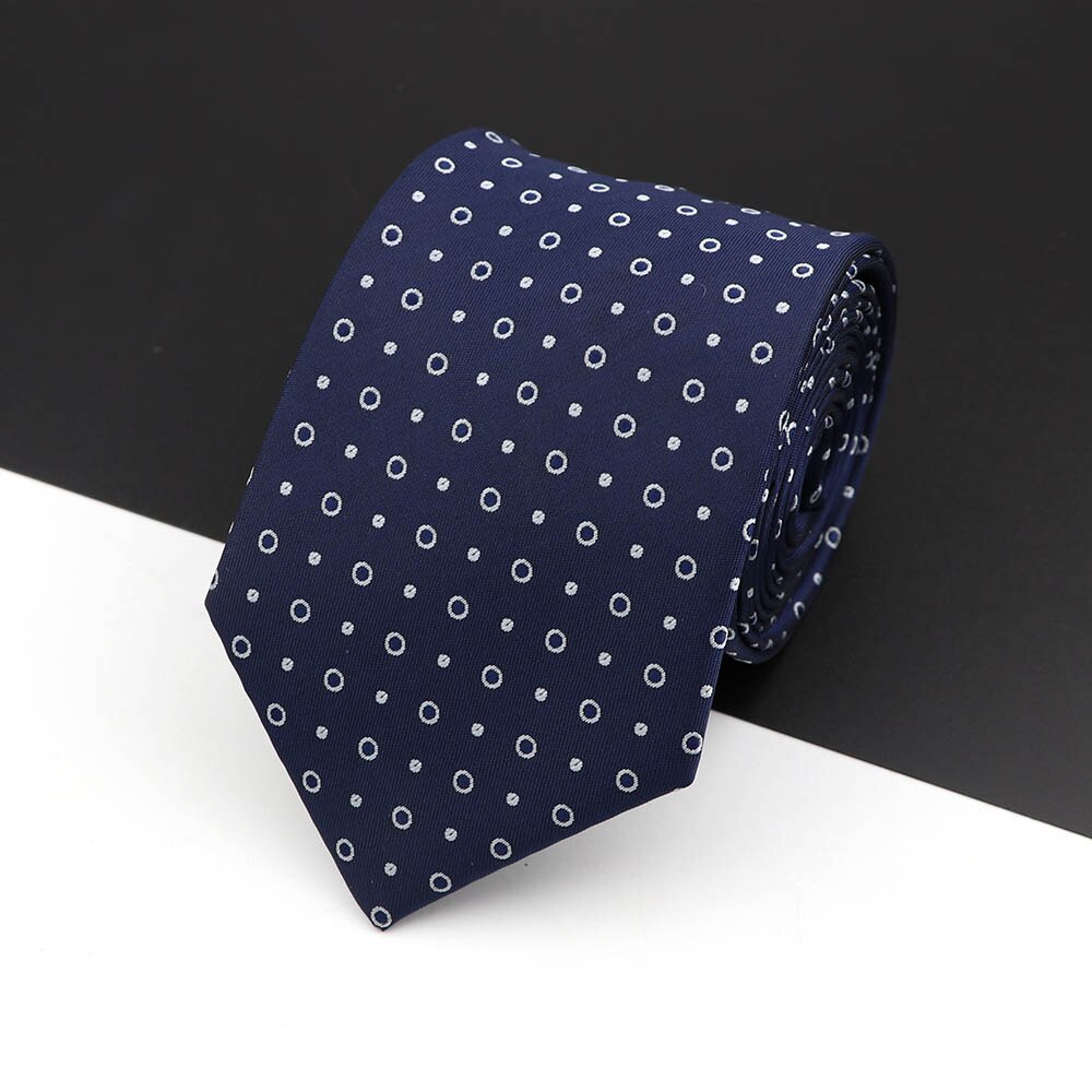 Fashion Polyester Necktie For Men Business Meeting Gravatas Homens Men's Formal 7cm Slim Striped Solid Tie Shirt Accessories Lot