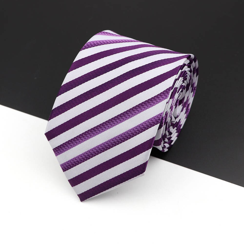 Fashion Polyester Necktie For Men Business Meeting Gravatas Homens Men's Formal 7cm Slim Striped Solid Tie Shirt Accessories Lot