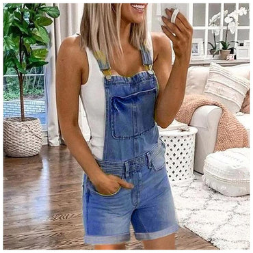 Sexy Fashion Washed Denim Shorts Women's 2022 Summer New Denim Overalls Short Jeans Pants