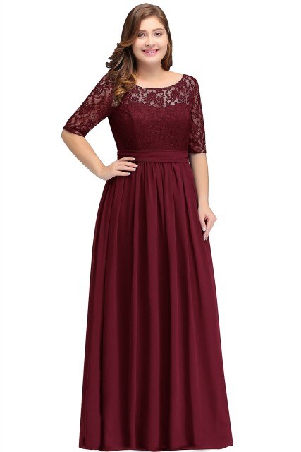 24Hours Ship New Arrivals Long Evening Dresses Chiffon Mother of the Bride Dresses with Formal Party Dress Robe De Soiree