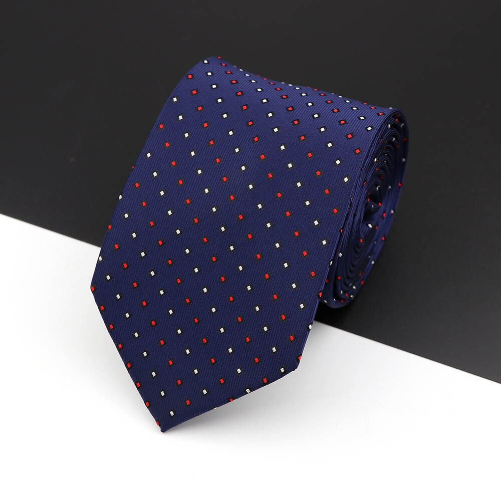 Fashion Polyester Necktie For Men Business Meeting Gravatas Homens Men's Formal 7cm Slim Striped Solid Tie Shirt Accessories Lot