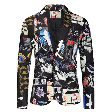 Mens Suit Jackets Sky Clouds 3D Printed Blasers Hombre 2021 Casual Business Party Wedding Dress Party Coat Men Blazer Homme 4XL
