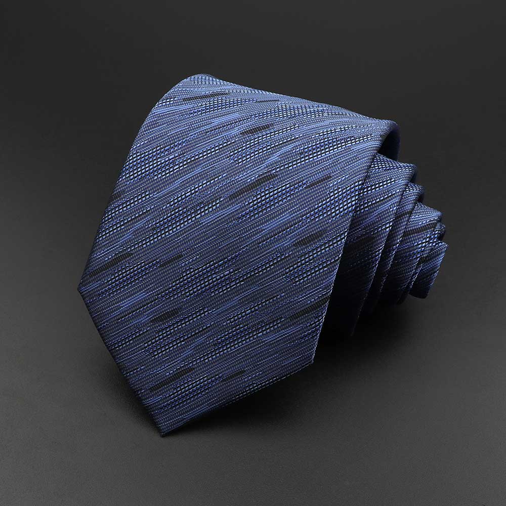 New Men's Tie Classic Solid Color Stripe Flower Floral 8cm Jacquard Necktie Accessories Daily Wear Cravat Wedding Party Gift