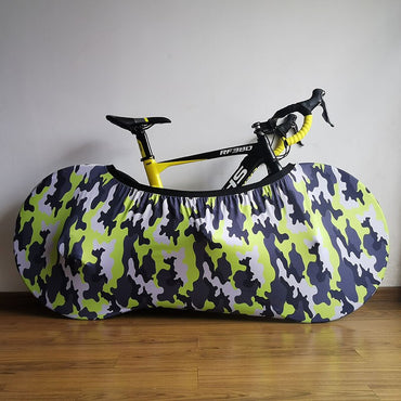 HSSEE 2020 Camouflage Stretch Bicycle Indoor Dust Cover 26" to 28" MTB Road Bike Tire Protective Cover Bicycle Accessories CT047