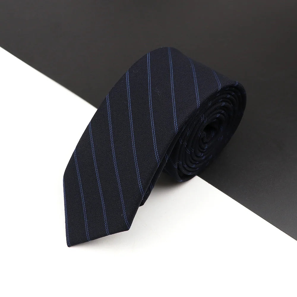 High Quality Classical Color Black Grey Skinny 100% Wool Tie Men Necktie For Business Meeting Fashion Shirt Dress Accessories