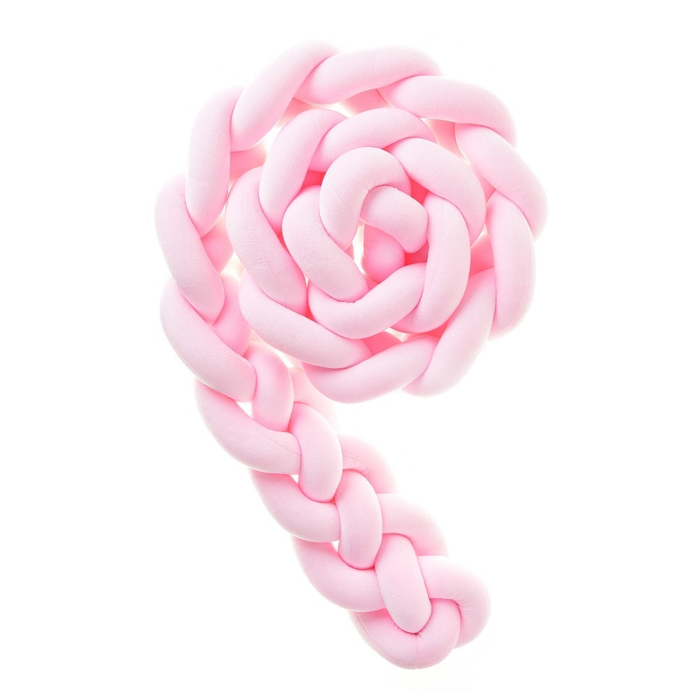 2M/3M Baby Bed Bumper Tour De Lit Bebe Newborn Crib Bumper 4 Braided Knot Baby Crib Bedding Set Bumper Protector