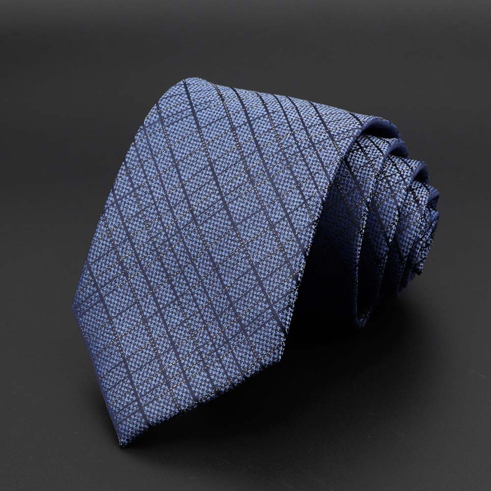 New Men's Tie Classic Solid Color Stripe Flower Floral 8cm Jacquard Necktie Accessories Daily Wear Cravat Wedding Party Gift