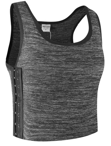 XUJI Women Tomboy Breathable Cotton Elastic Band Colors Chest Binder Tank Top