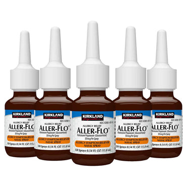 Kirkland Signature Aller-Flo 50mcg. Allergy Spray, 5 Bottles