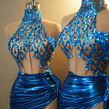 Summer New Performance Dress Nightclub Club Temperament Slim dress Music Festival Model Catwalk Banquet Party Watch