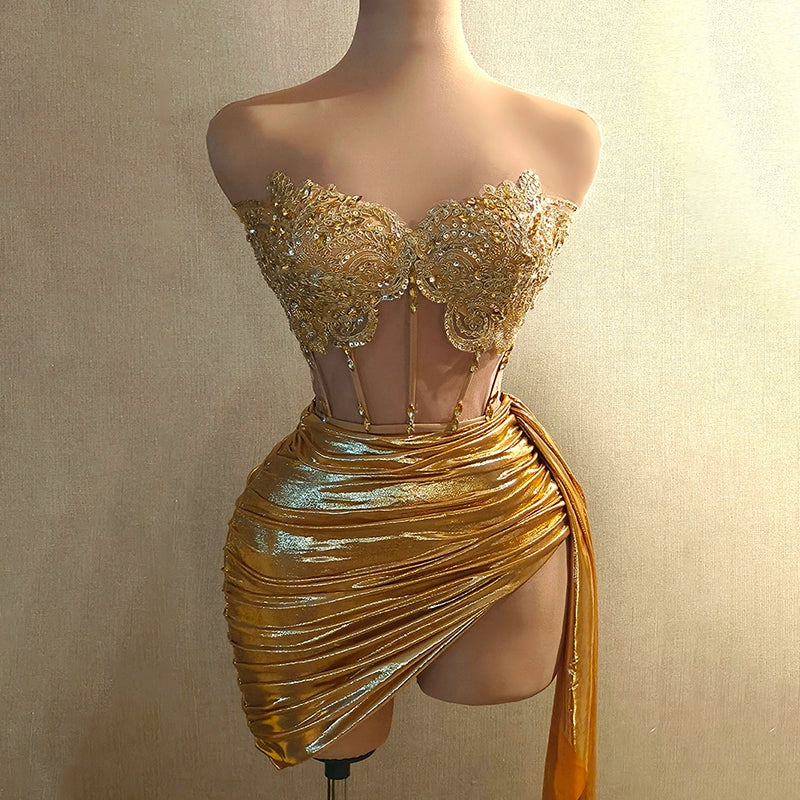 Summer New Performance Dress Nightclub Club Temperament Slim dress Music Festival Model Catwalk Banquet Party Watch