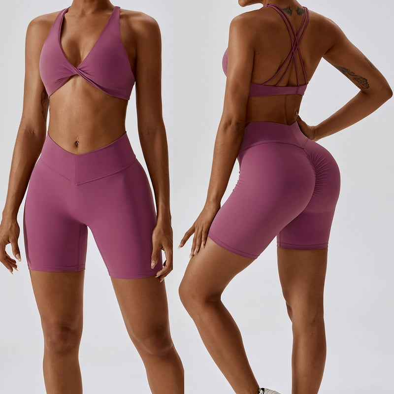 European and American Sexy Beauty Back Cross Yoga Clothes Twisted Plea Mega Mart Center European and American Sexy Beauty Back Cross Yoga Clothes Twisted Plea Mega Mart Center