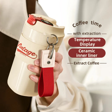 Stainless Steel Coffee Cup Outdoor Portable Thermo Coffee Cup Insulated Mugs Leak-Proof Thermos Bottle Tea Coffee Mug 500ML