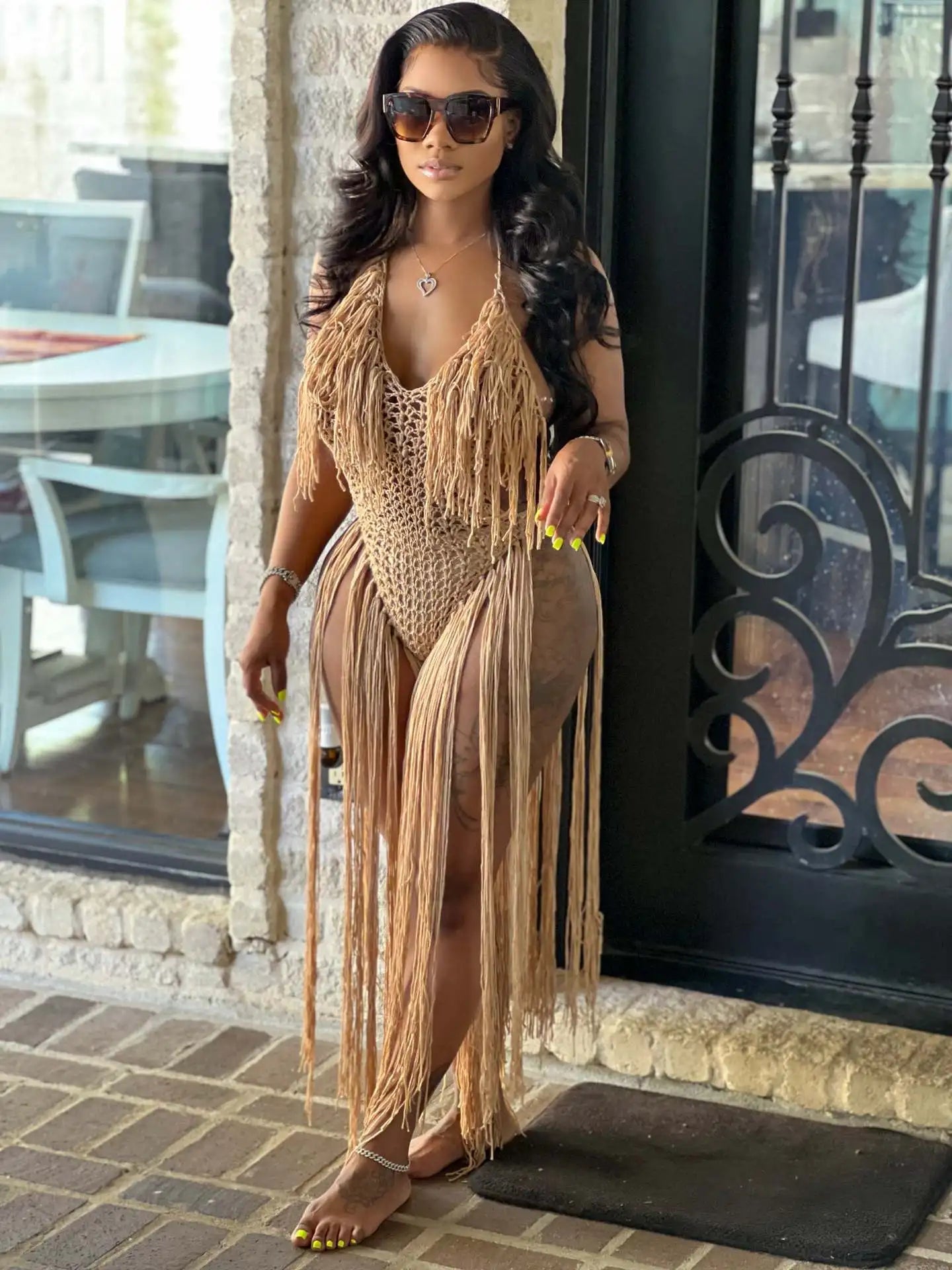halter neck layered dress Anna-Berg main image 0