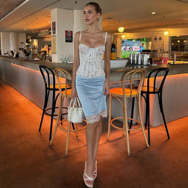 Tornova Sexy Slim Lace Corset Vest Women's 2026 New Slim Sleeveless Tanks Fishbone Waist Lace Up Summer Sexy Sleeveless Camis