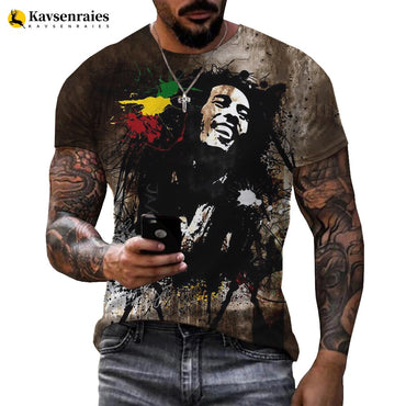 Bob Marley 3D Print T Shirt Men Women Fashion Casual Funny Shirt Harajuku Streetwear Cool Tops