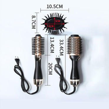 Hair Dryer and Straightening Brush 3 In 1 Electric Hot Air Brush Women Heating Comb Professional Hair Straightening Brush