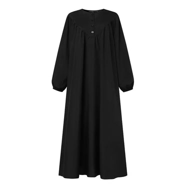 Dresses Women Eid Abaya Muslim Jalabiya Long Robe Dubai Modest Dress Morocco Button Kaftan Vestidos Arabic Abayas Ramadan