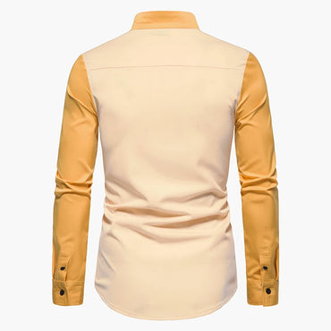 Men Shirt Long Sleeve Personality Diagonal Button Shirts for Men Luxury Designer Irregular Henry Collar Top Grade Tops