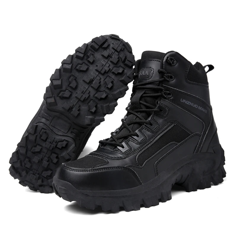 New Men's Boots Tactical Shoes Outdoor Sneakers Hiking Shoes Mountaineering Walking Jogging Ankle Boots Botas Cuturno Masculinas