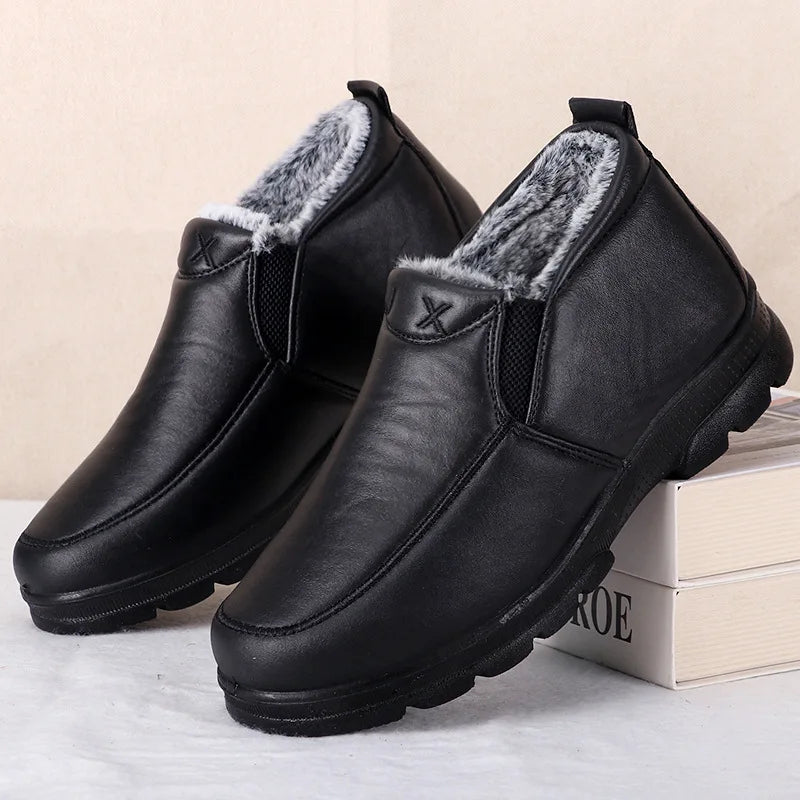 Boots Men's Snow Outdoor Men's Shoes Men's Winter Boots Hiking Ankle Boots Waterproof Men's Shoes Work Shoes Shoes Brown / 42