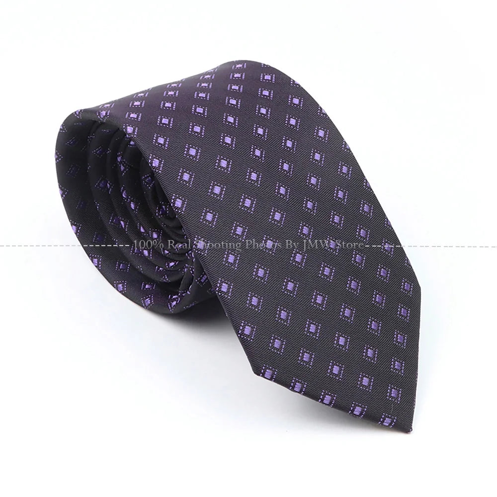 New Design Dot Wedding Men Tie Grey Blue Striped Paisley Flower Necktie Men Business Dropshipping Groom Collar Accessories Gift