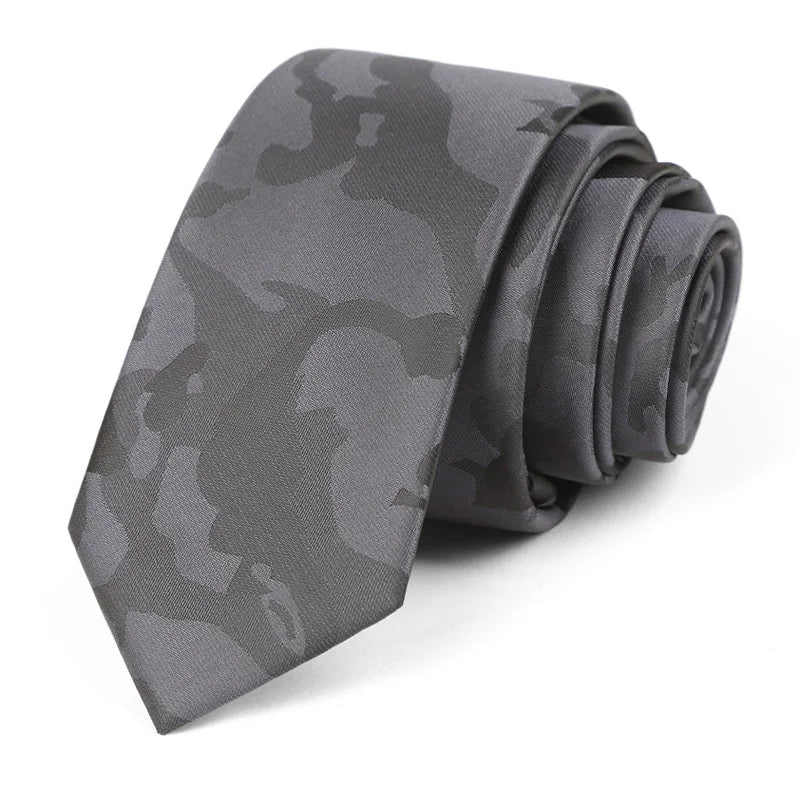 Luxury Skinny 6CM Mens Necktie Ties For Man Striped Plaid Floral Solid Jacquard Ascot Business Party Neck Tie Accssories