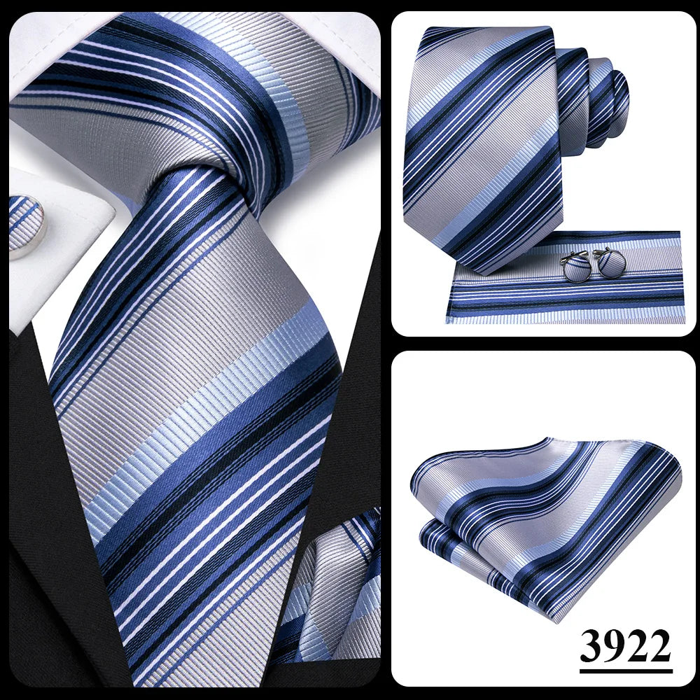 Hi-Tie Champagne Floral Paisley Silk Elegant Tie For Men Groom Wedding Men Necktie Pocket Square Cufflink Accessory Wholesale