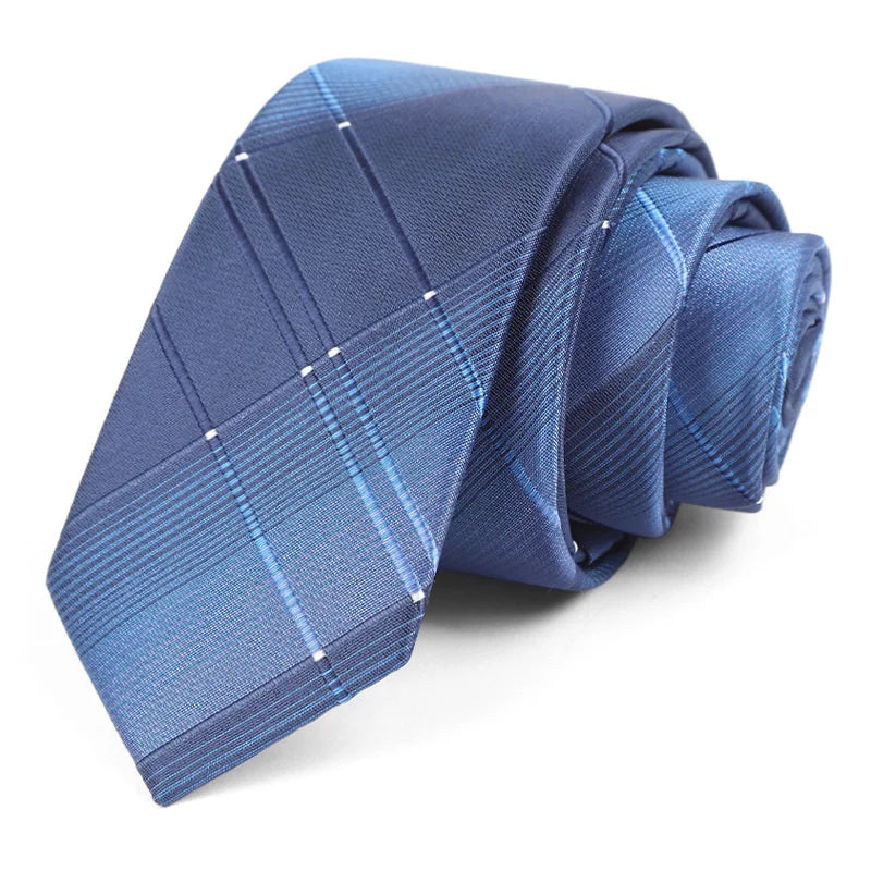 Luxury Skinny 6CM Mens Necktie Ties For Man Striped Plaid Floral Solid Jacquard Ascot Business Party Neck Tie Accssories