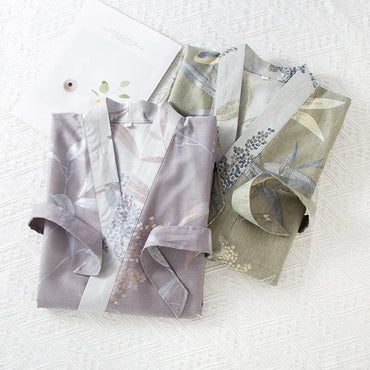 Spring Autumn 100% Cotton Robe Casual Loose Long Cardigan Bathrobe For Women Sleepwear Home Clothing New Vestidos