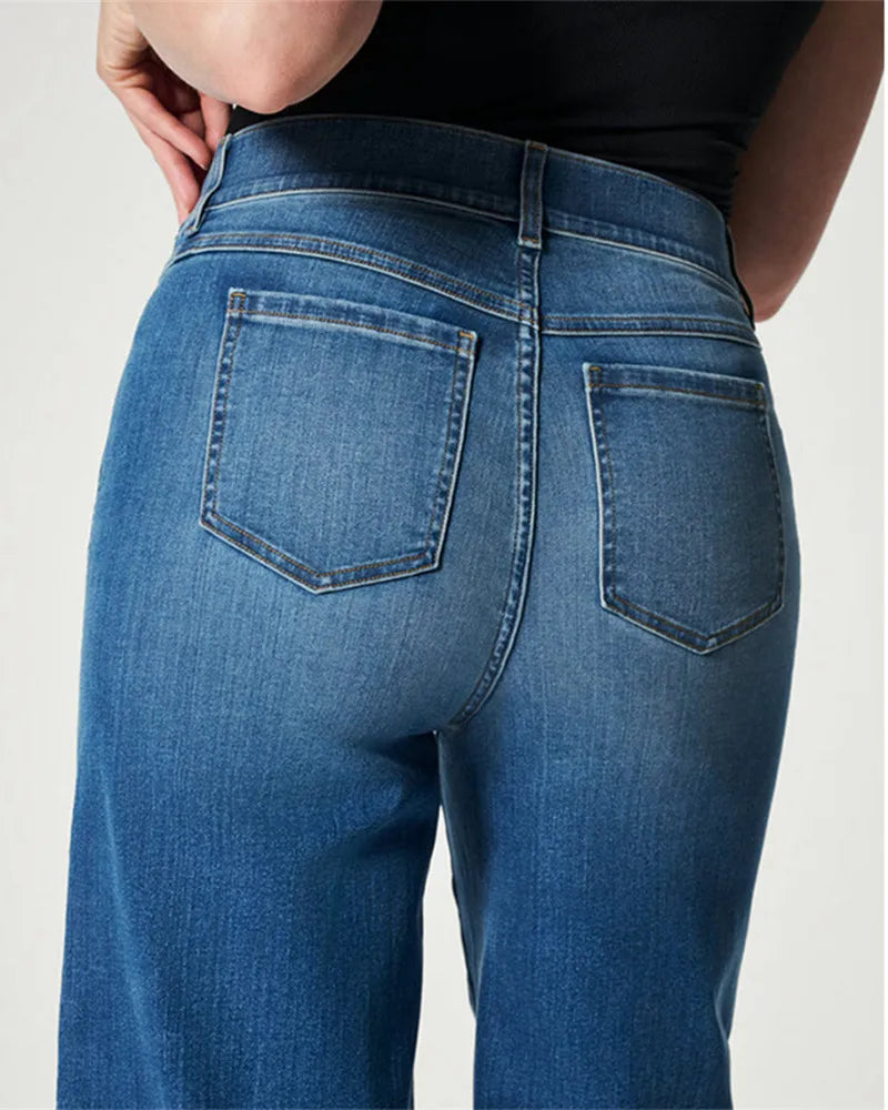 Ripped jeans High Waist Hole Women Trousers Club Outfits 2023 Street trendy feet pants light-colored Sexy Hollow out denim Pant