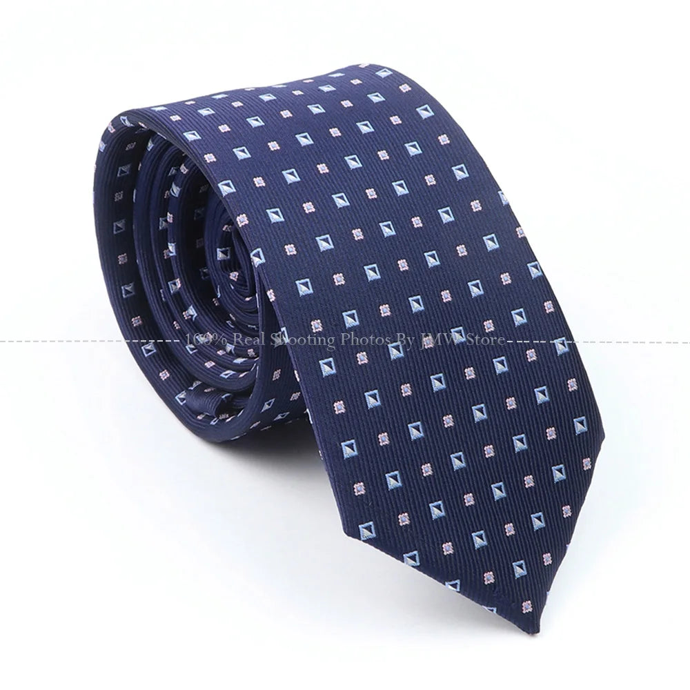 New Design Dot Wedding Men Tie Grey Blue Striped Paisley Flower Necktie Men Business Dropshipping Groom Collar Accessories Gift