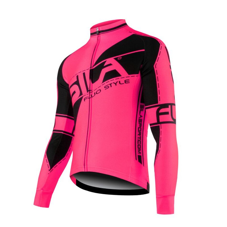 Sila Usa Men's Bike Outdoor Sports Jacket Cashmere Warm Jersey Long Sleeve Winter Jacket Mountain Biking Long Cycling Jersey