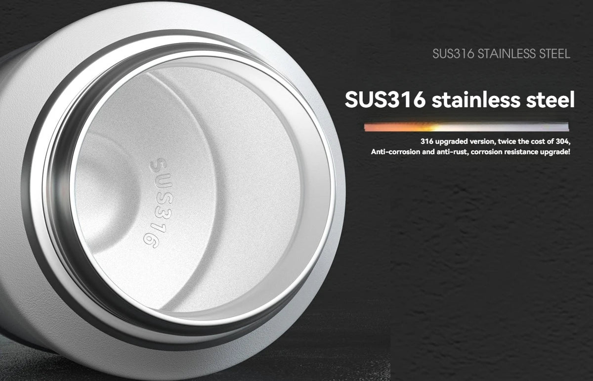 Thermos Water Bottle With Straw Handle Cup 316 Stainless Steel Flask Large Capacity Vacuum Insulated Tumbler