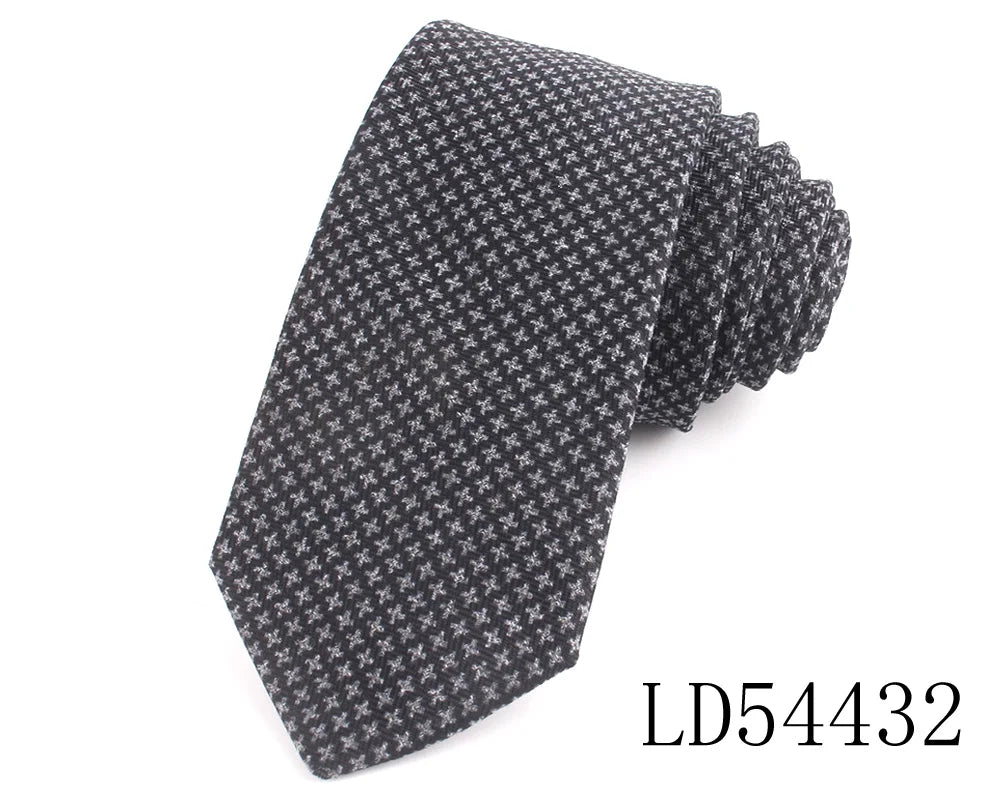 New Cotton Ties Casual Skinny Necktie For Party Boys Girls Plaid Neck Tie Wedding Necktie For Groom Neck Wear For Men Gravata