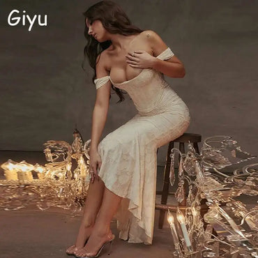 Giyu Sexy Lace Club Party Dresses Women 2024 Summer Elegant Sleeveless Backless Ruched Birthday Prom Mermaid Maxi Long Dress