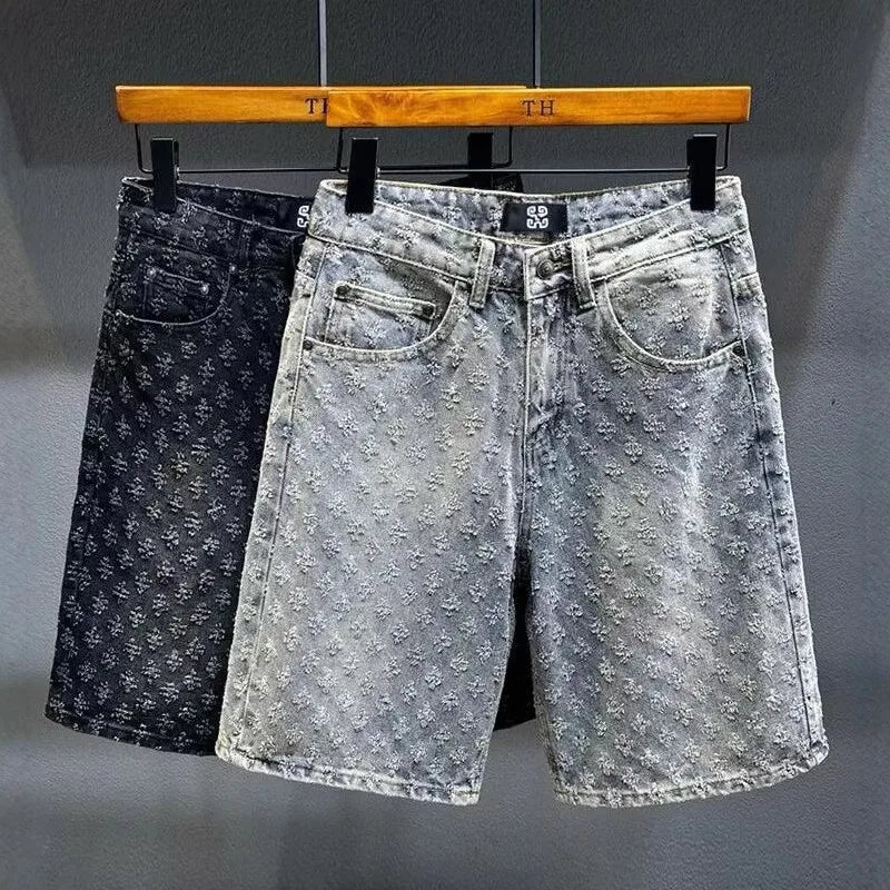Short Shorts Summer New Personalized Trendy Brand Five Quarter Pants Korean Version Trend Slim Fit Versatile Youth Fashion