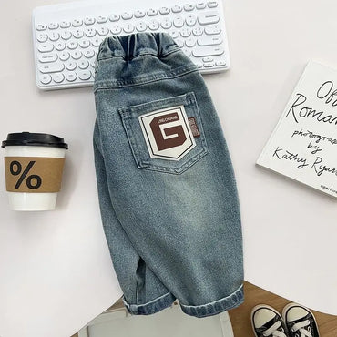 Boys Casual Jeans Children Denim Jeans Kids Trousers Toddler Girl Fall Clothes 2 3 4 5 Years Baby Harem Pants BaBy Jeans