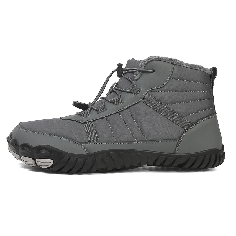 Winter Men Women Boots Leather Waterproof Anti-slip Wear-resistant Casual Outdoor Climbing Sneakers Warm Slip On Ankle Shoes