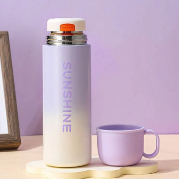 Portable Stainless Steel Insulation Cup 500ml Large Capacity Water Bottle Fashion Coffee Mug Hot Cold Drinks