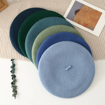 Winter Hats for Women Berets Painter Cap Autumn Winter Hat Female Flat French Artist Beret Girls Vintage Warm Casual New