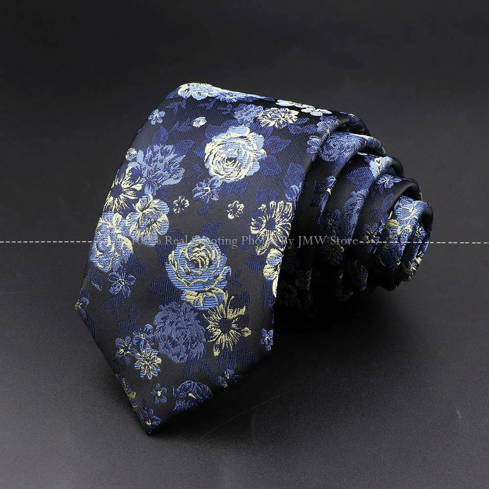 New Design Wedding Men Tie Wave Floral Fireworks MeteorFlower Neckties Men Business Dropshipping Groom Collar Accessories Gift