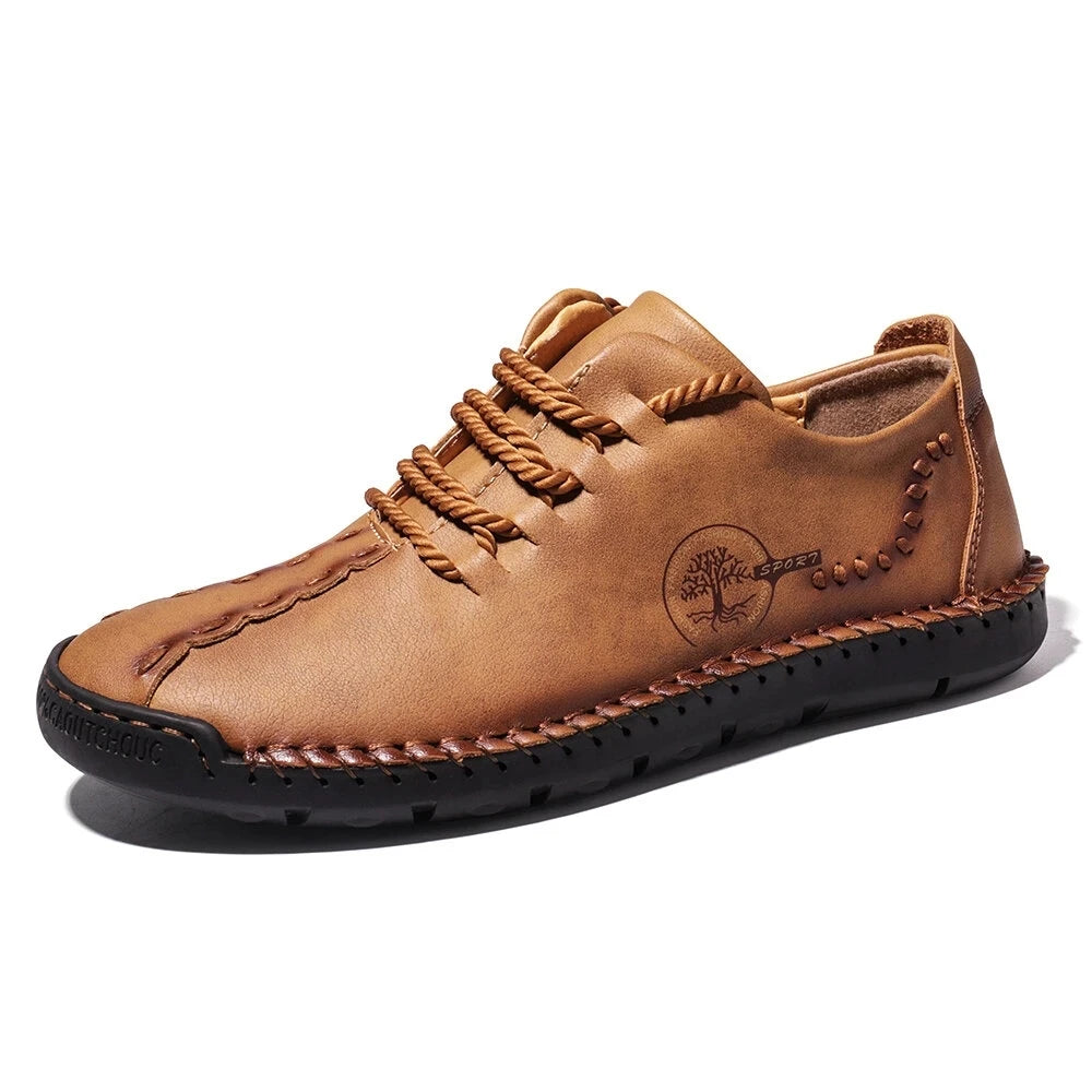 Mens Casual Shoes Sneakers Men Leather Handmade Shoes Comfortable High Quality Loafers for Men Fashion Walking ShoesPlus Size