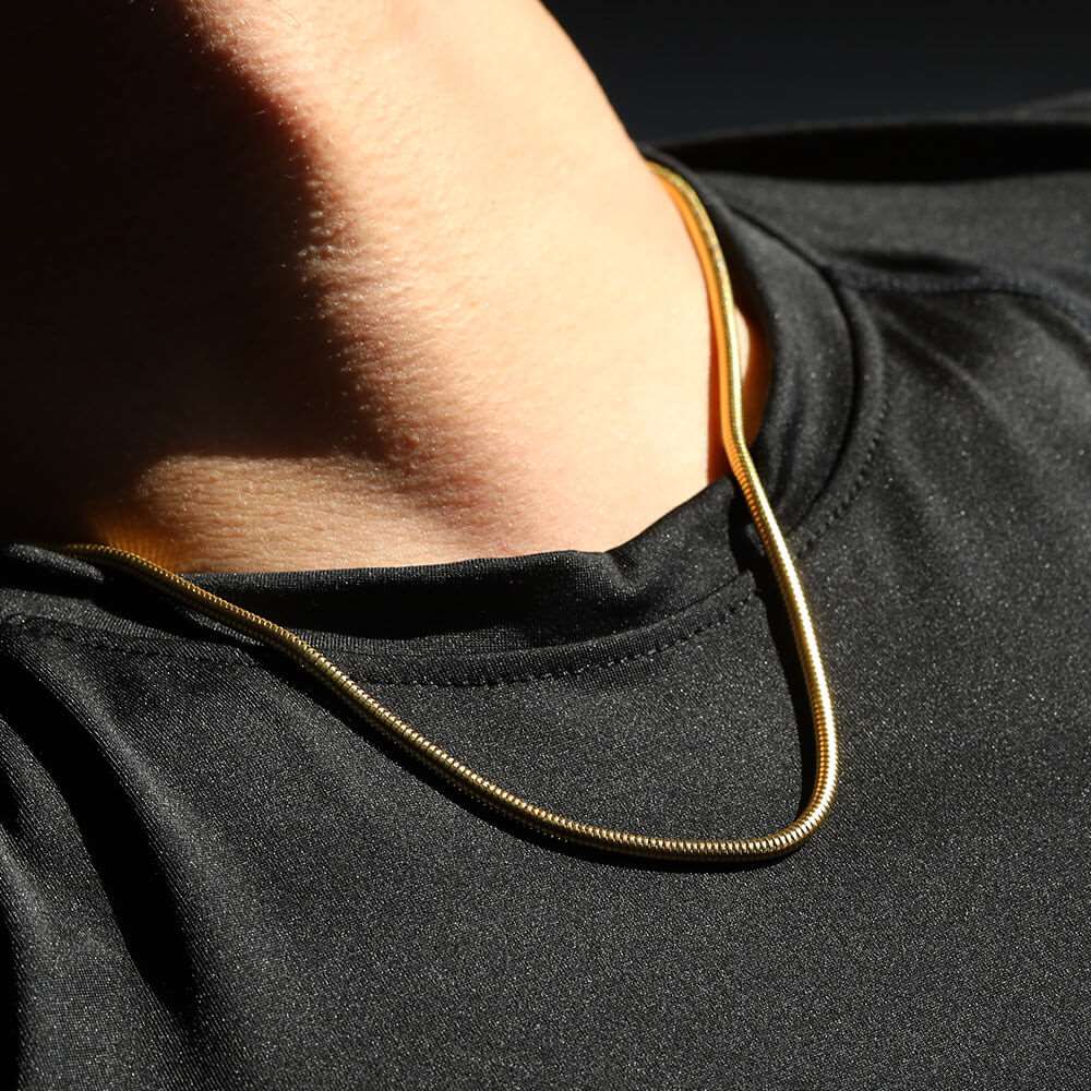 1 Piece Width 1/2/3/4Mm Round Snake Chain Necklace Stainless Steel Chokers For Jewelry Making