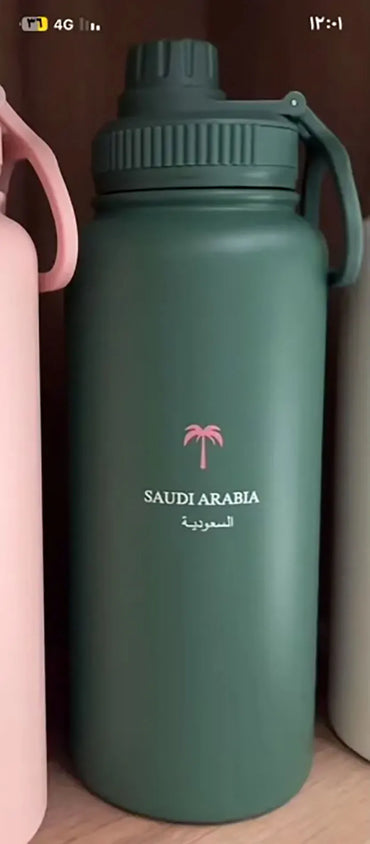 LOGO stainless steel insulated cup portable vacuum sports kettle outdoor large capacity hiking kettle space kettle insulated cup